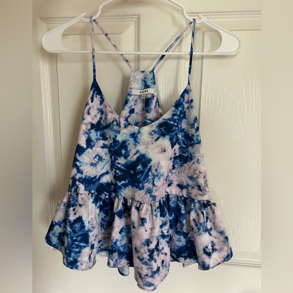 Tye dye flowy tank